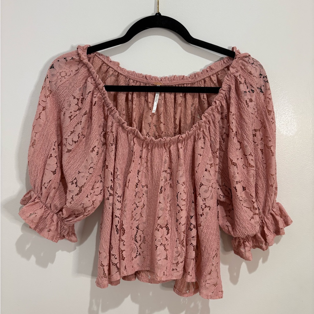 Free People Lace Women's Off Shoulder Top New With Out Tags Small
